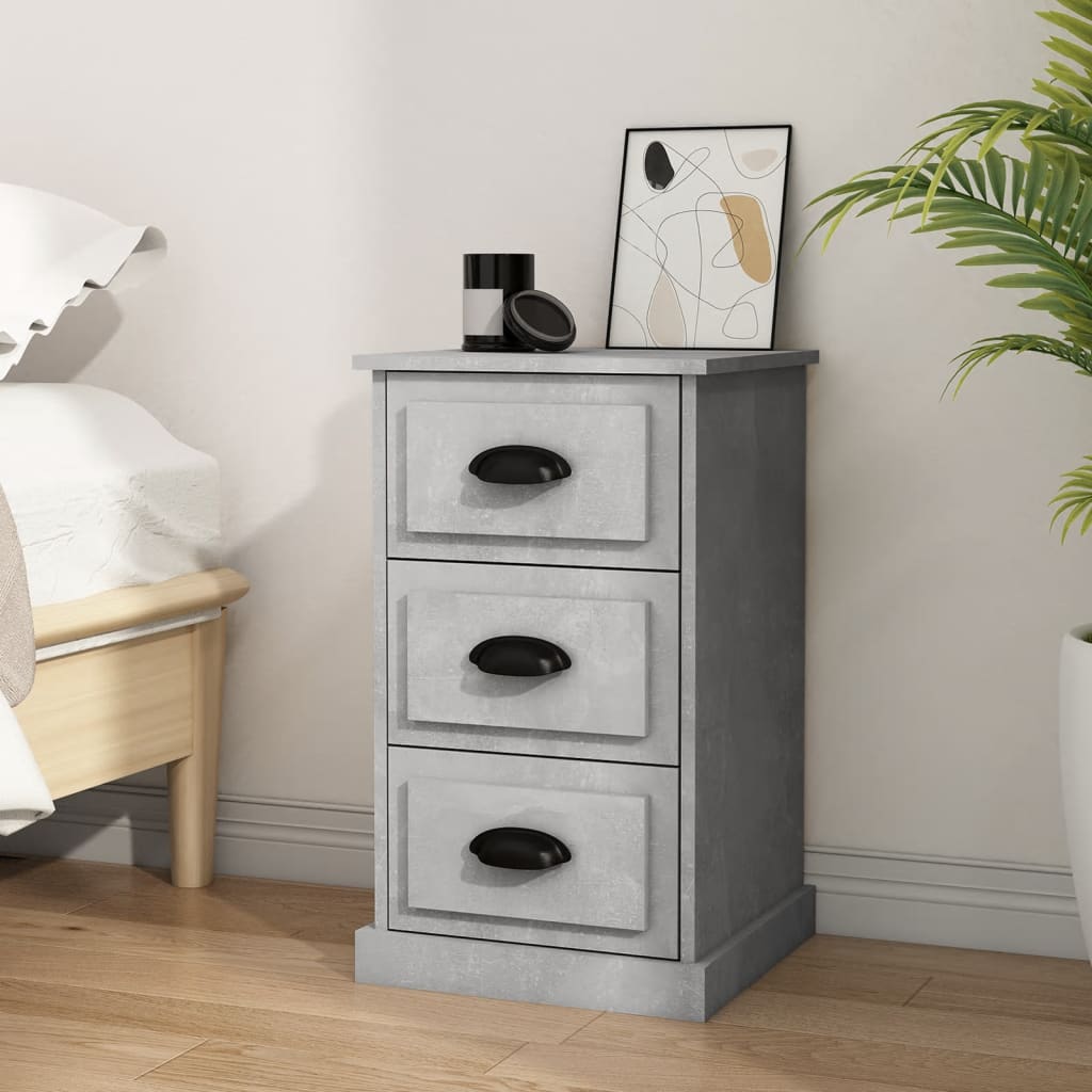 vidaXL Nightstand 39x39x67 cm engineered wood white