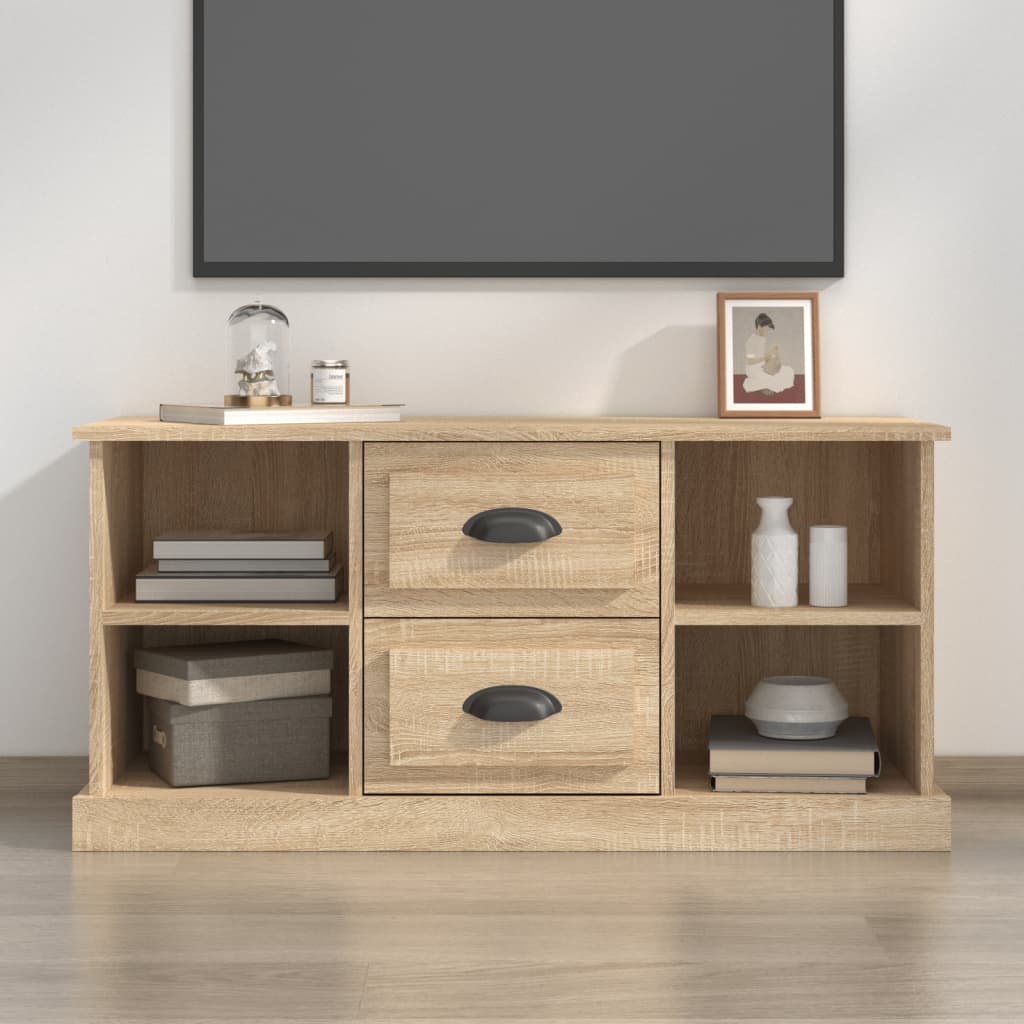 vidaXL Tv-meubel 99,5x35,5x48 cm bewerkt hout wit