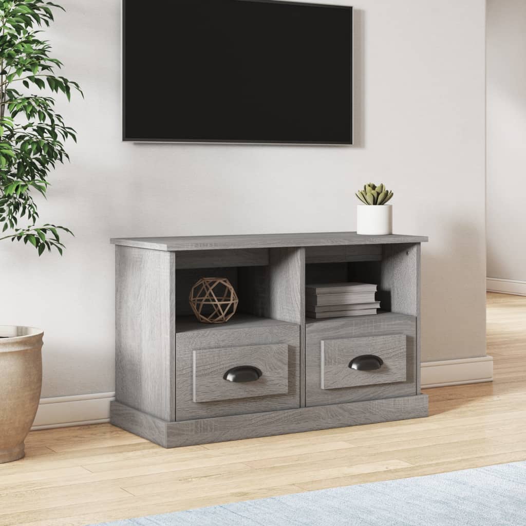 vidaXL Tv-meubel 80x35x50 cm bewerkt hout wit
