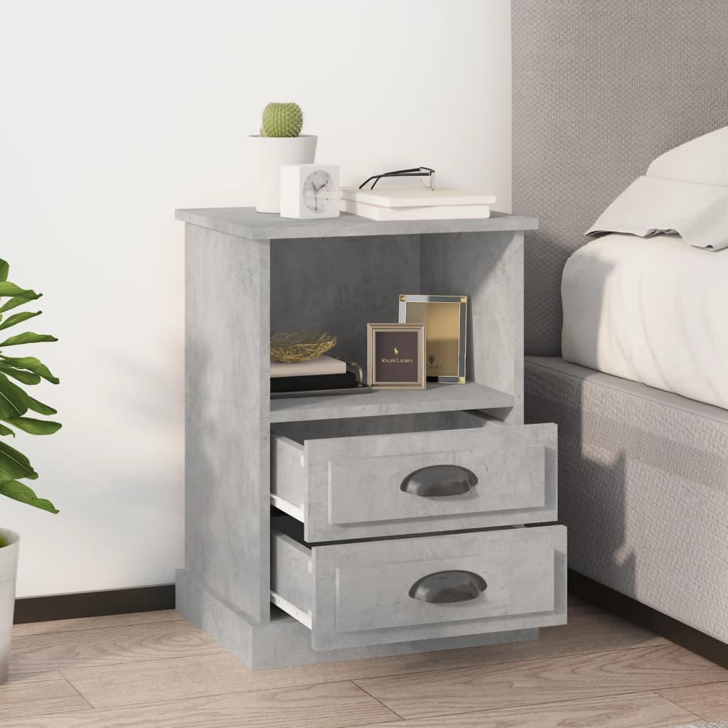 vidaXL Nightstand 43x36x60 cm white