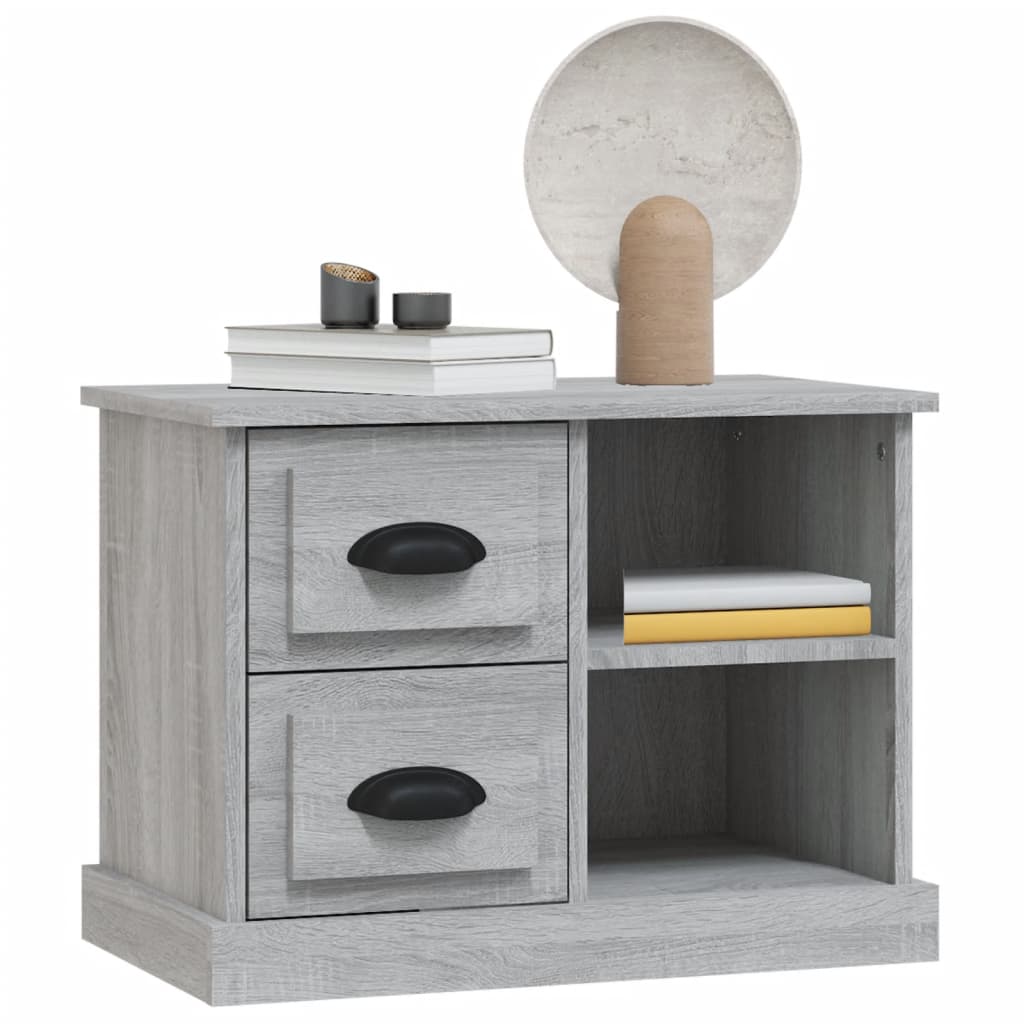 vidaXL Nightstand 60x35.5x45 cm white