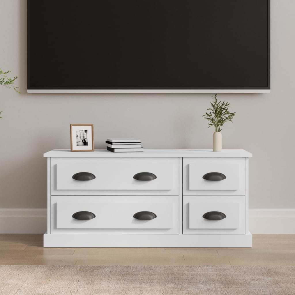 vidaXL Tv-meubel 100x35,5x45 cm bewerkt hout wit