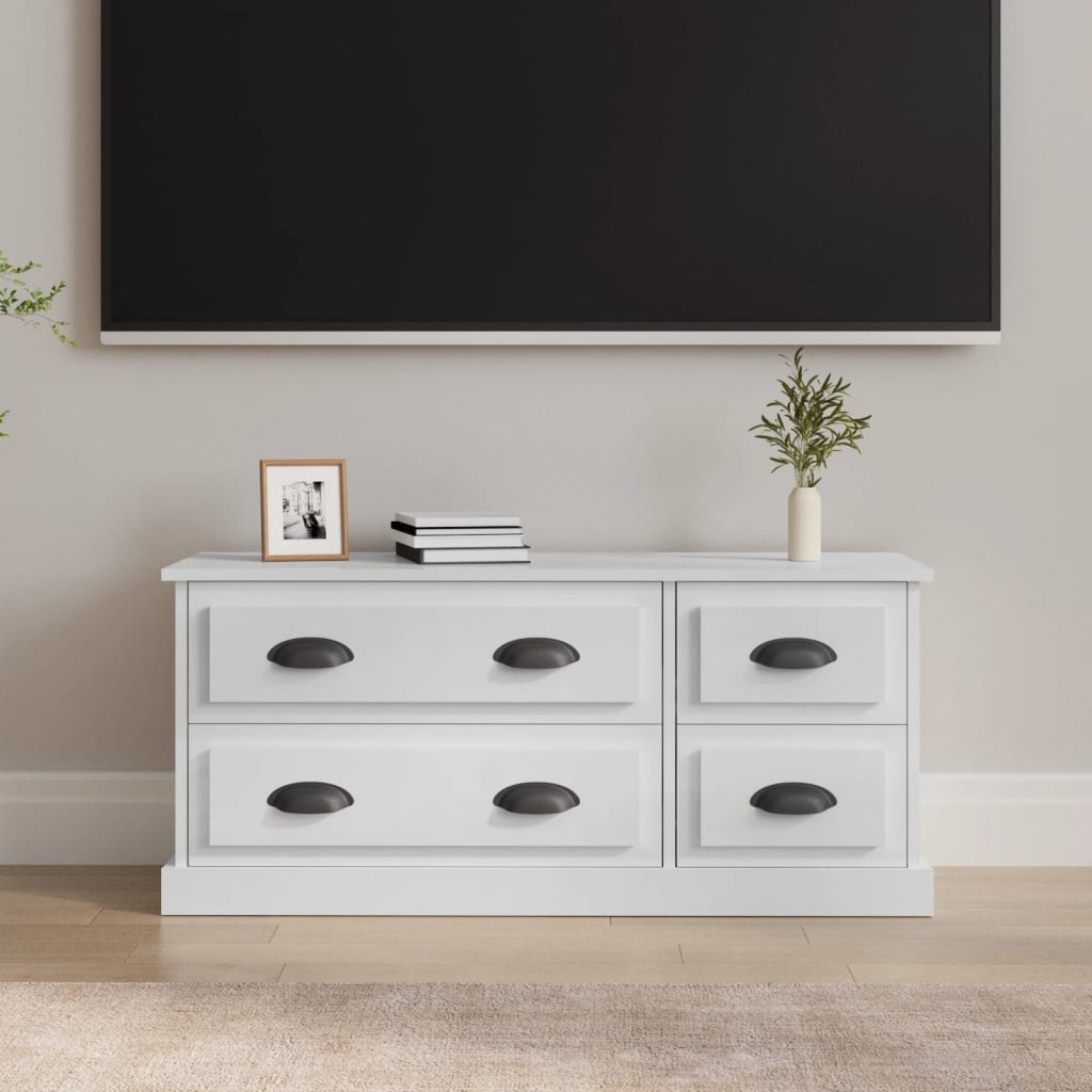 vidaXL Tv-meubel 100x35,5x45 cm bewerkt hout wit