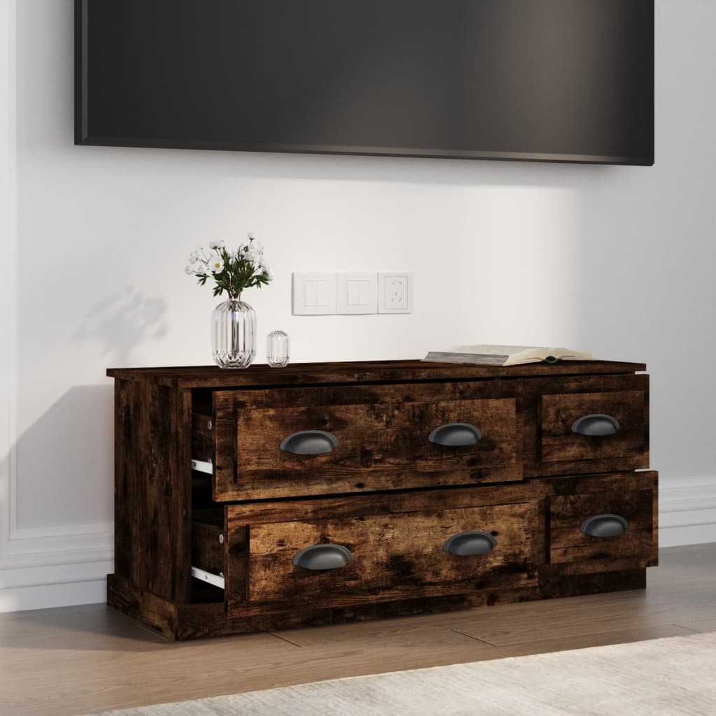 vidaXL Tv-meubel 100x35,5x45 cm bewerkt hout wit