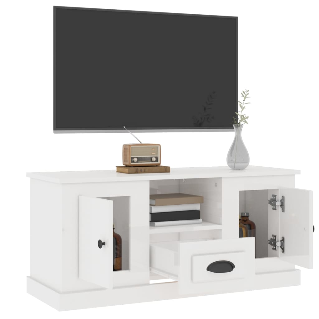 vidaXL Tv-meubel 100x35,5x45 cm bewerkt hout wit