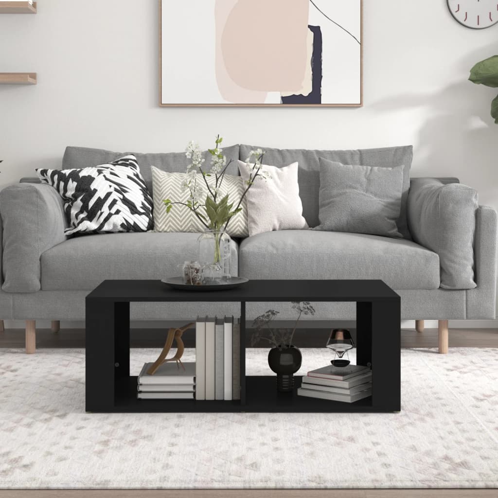 vidaXL Salontafel 100x50x36 cm bewerkt hout wit