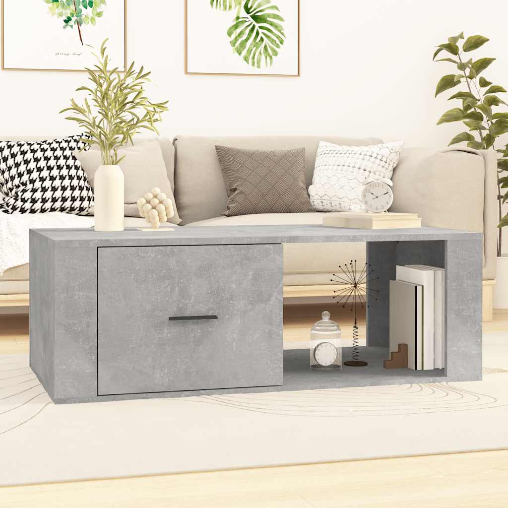 vidaXL Salontafel 100x50,5x35 cm bewerkt hout wit