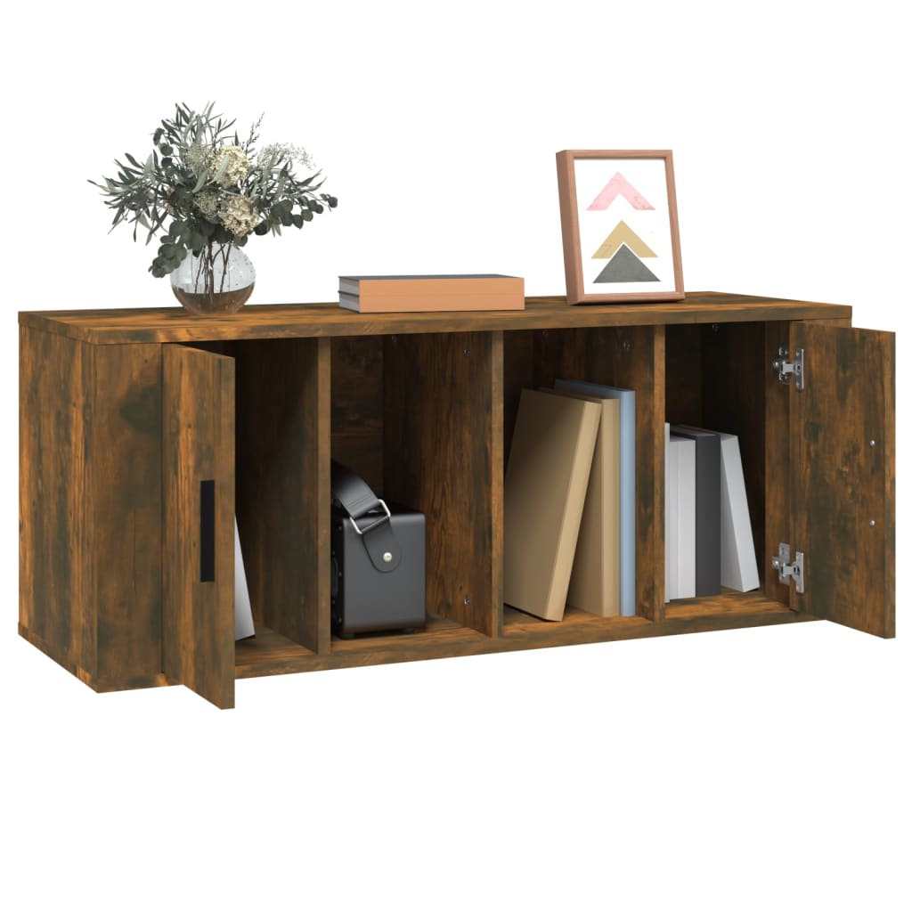 vidaXL Tv-meubel 100x35x40 cm bewerkt hout wit
