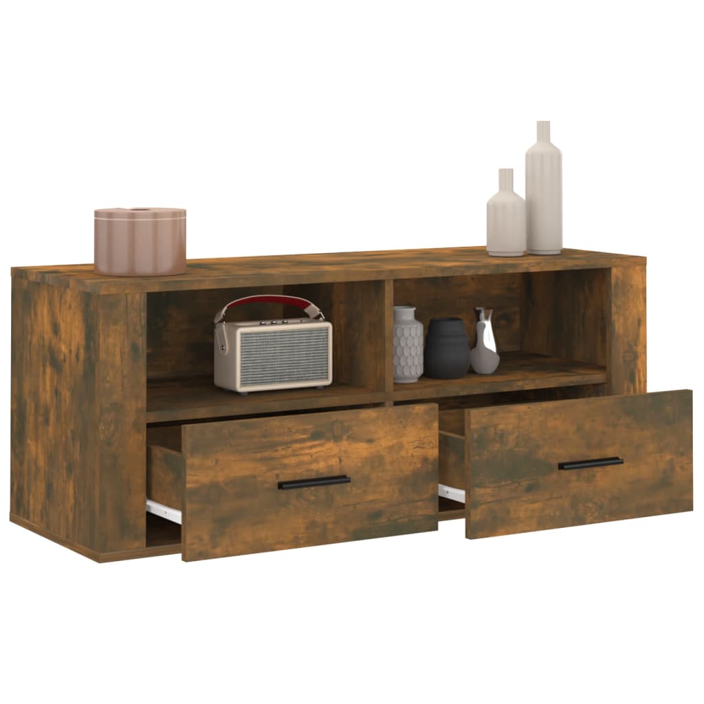 vidaXL Tv-meubel 100x35x40 cm bewerkt hout wit