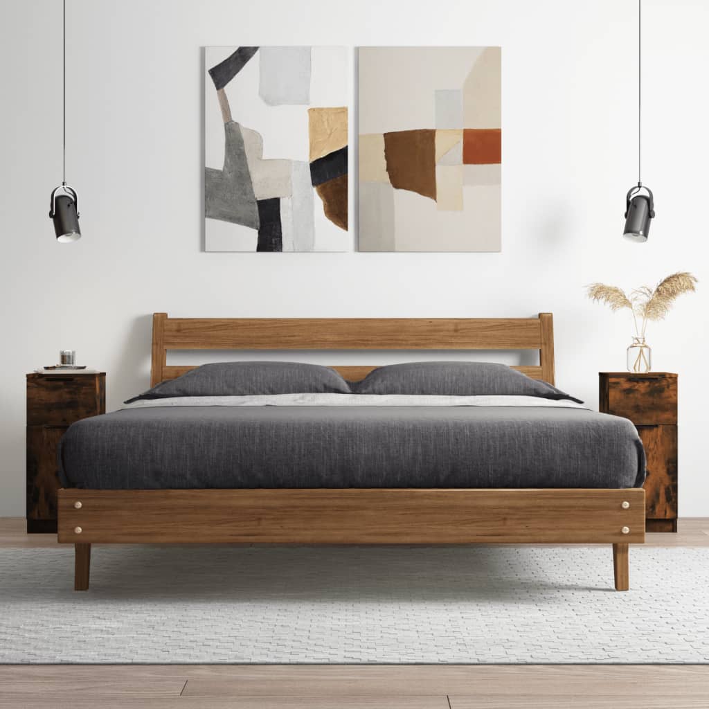 vidaXL Dressoir 30x30x70 cm bewerkt hout wit