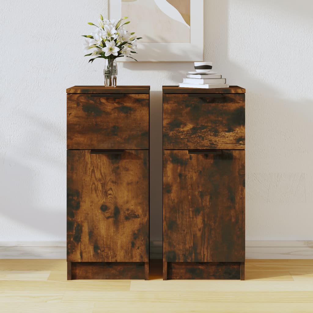 vidaXL Dressoir 30x30x70 cm bewerkt hout wit