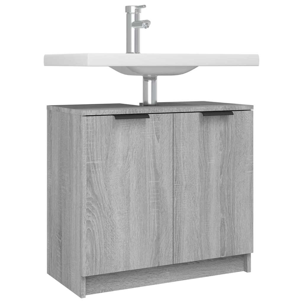 vidaXL Bathroom Cabinet 64.5x33.5x59 cm Engineered Wood White