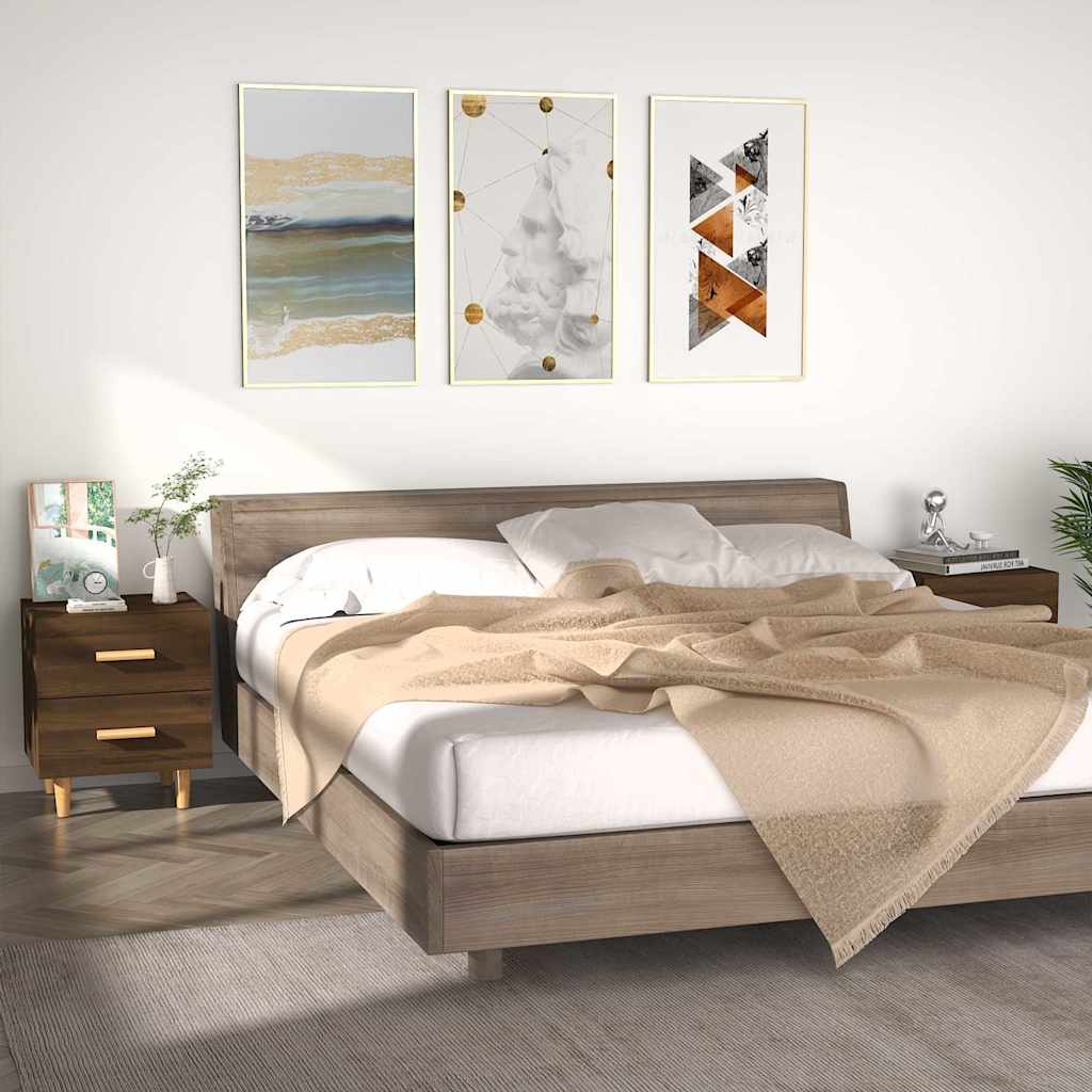 vidaXL Nachtkastje 40x35x47,5 cm wit