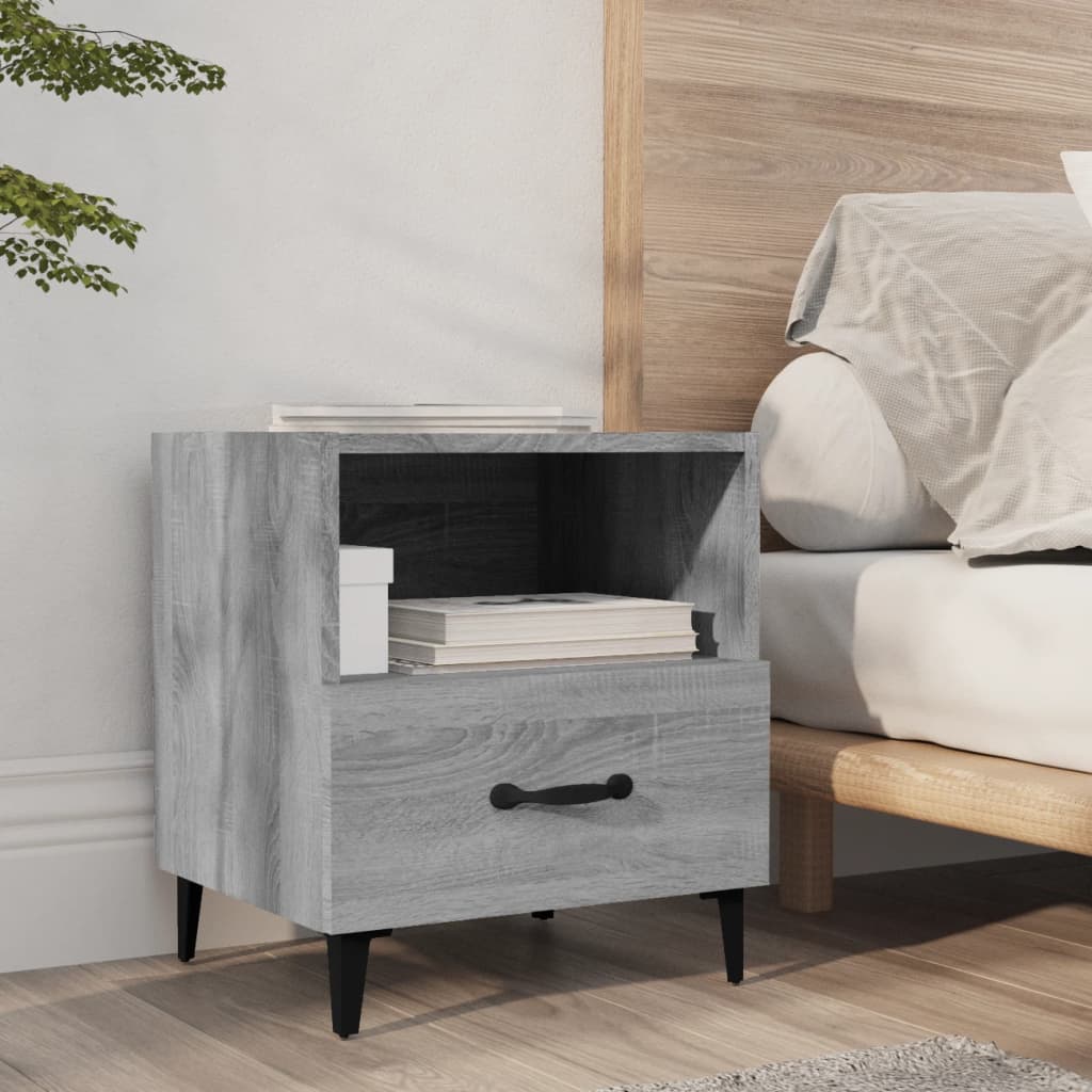 vidaXL Nightstand Engineered Wood White