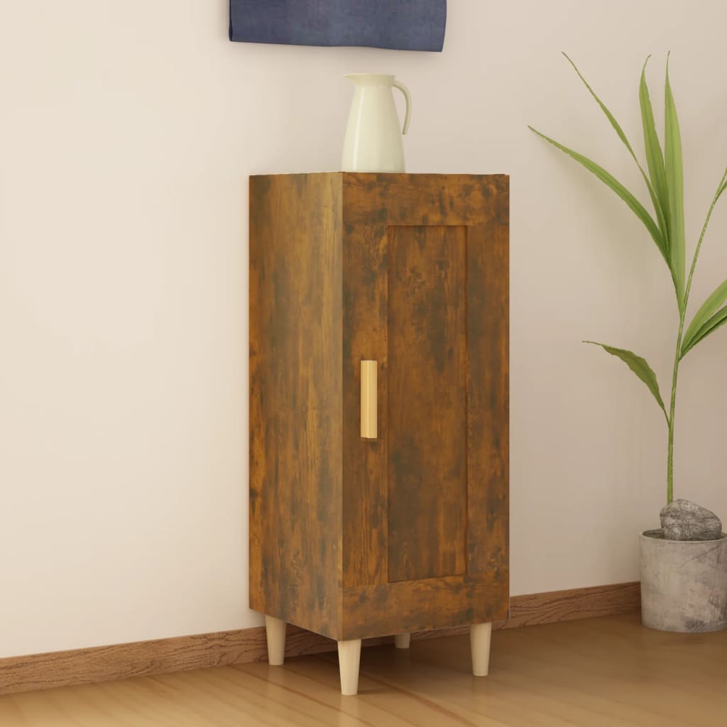 vidaXL Dressoir 34,5x34x90 cm bewerkt hout zwart