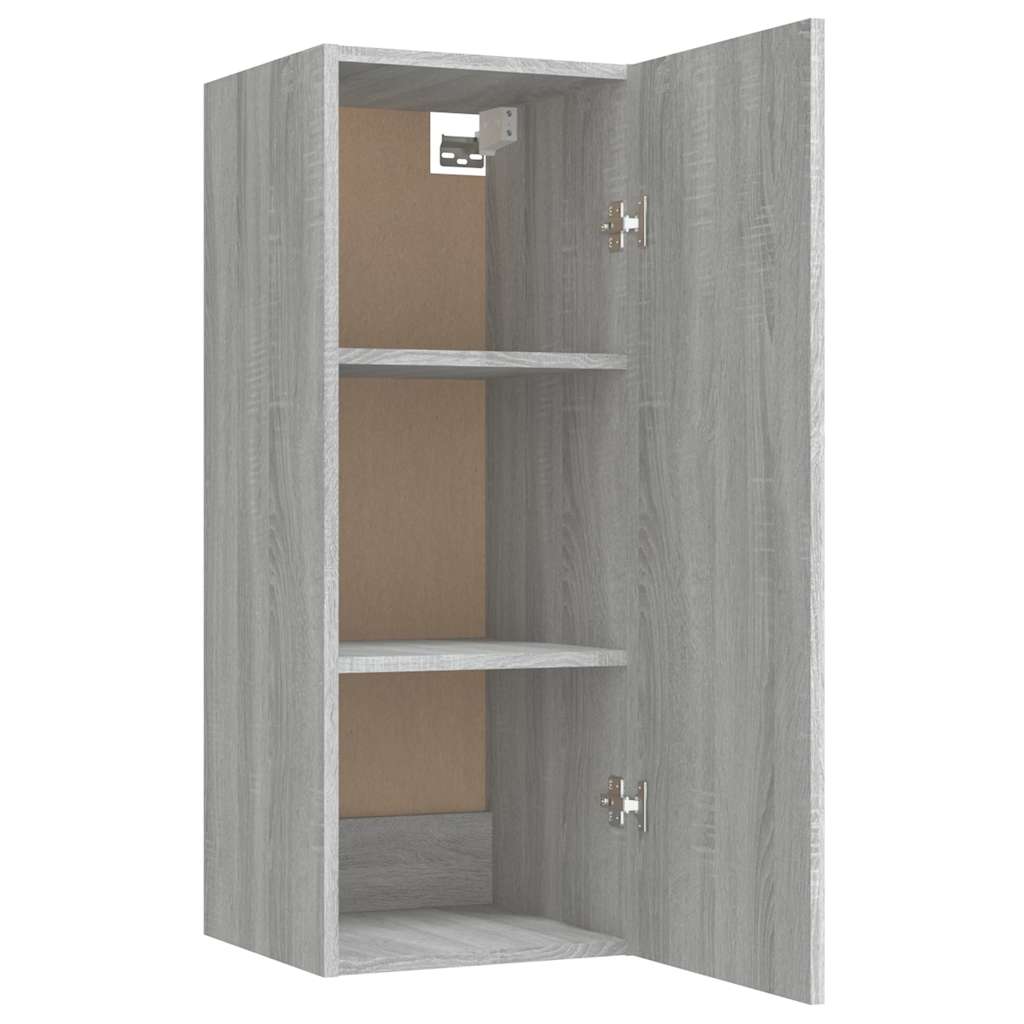 vidaXL Wall cabinet 34.5x34x90 cm engineered wood concrete grey