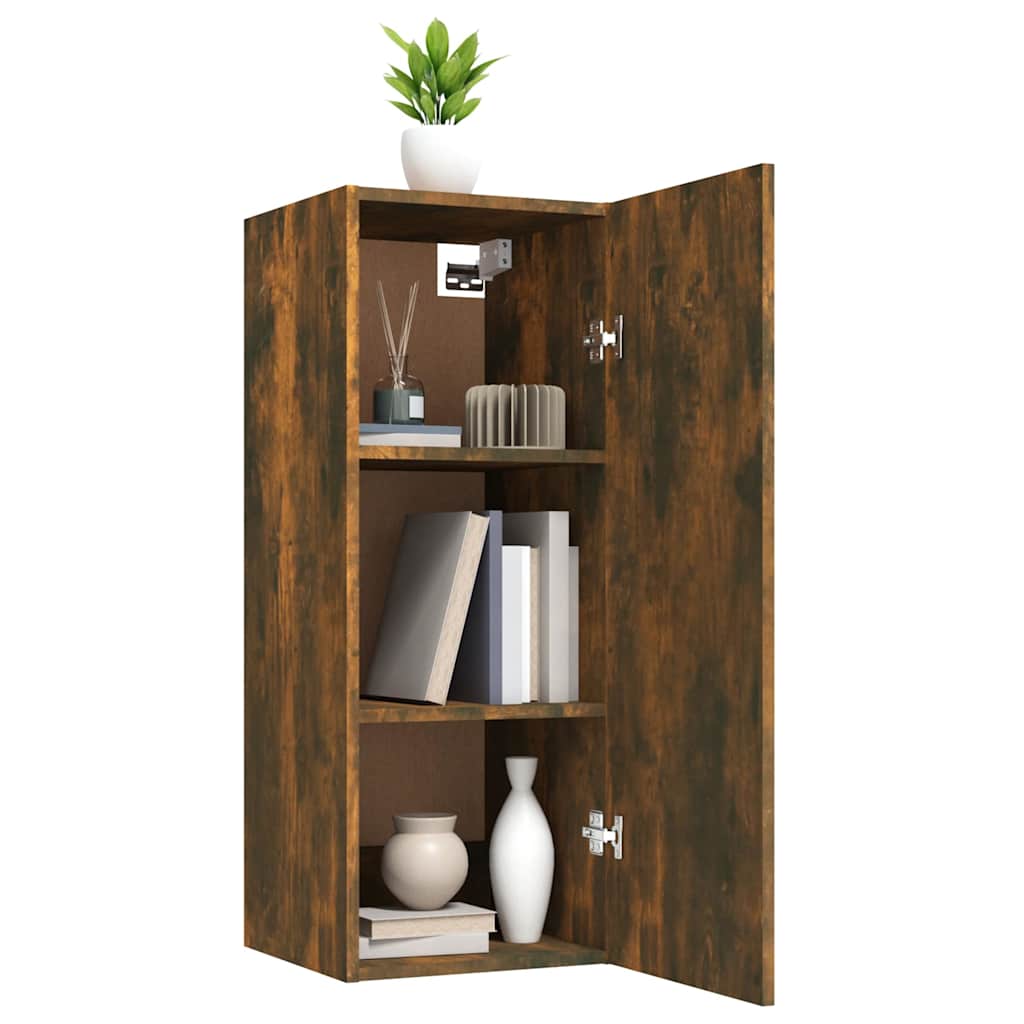 vidaXL Wandkast 34,5x34x90 cm bewerkt hout wit