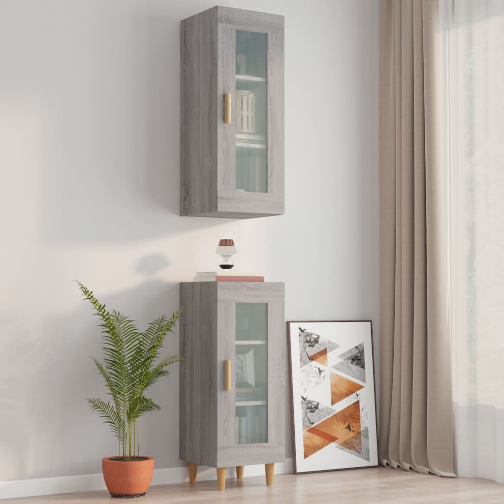 vidaXL Wandkast 34,5x34x90 cm wit