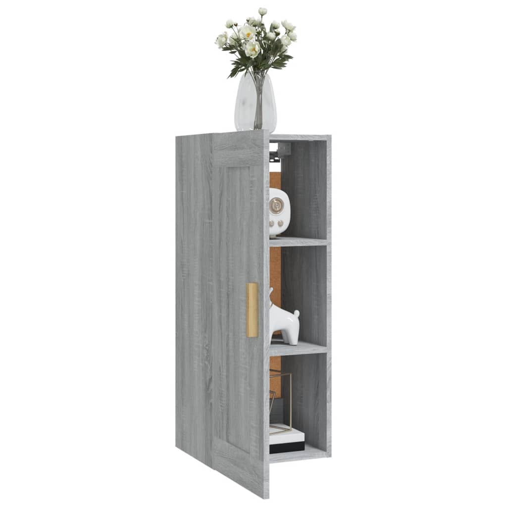 vidaXL Wandkast 35x34x90 cm bewerkt hout wit