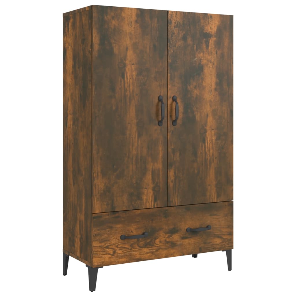 vidaXL Hoge kast 70x31x115 cm bewerkt hout wit