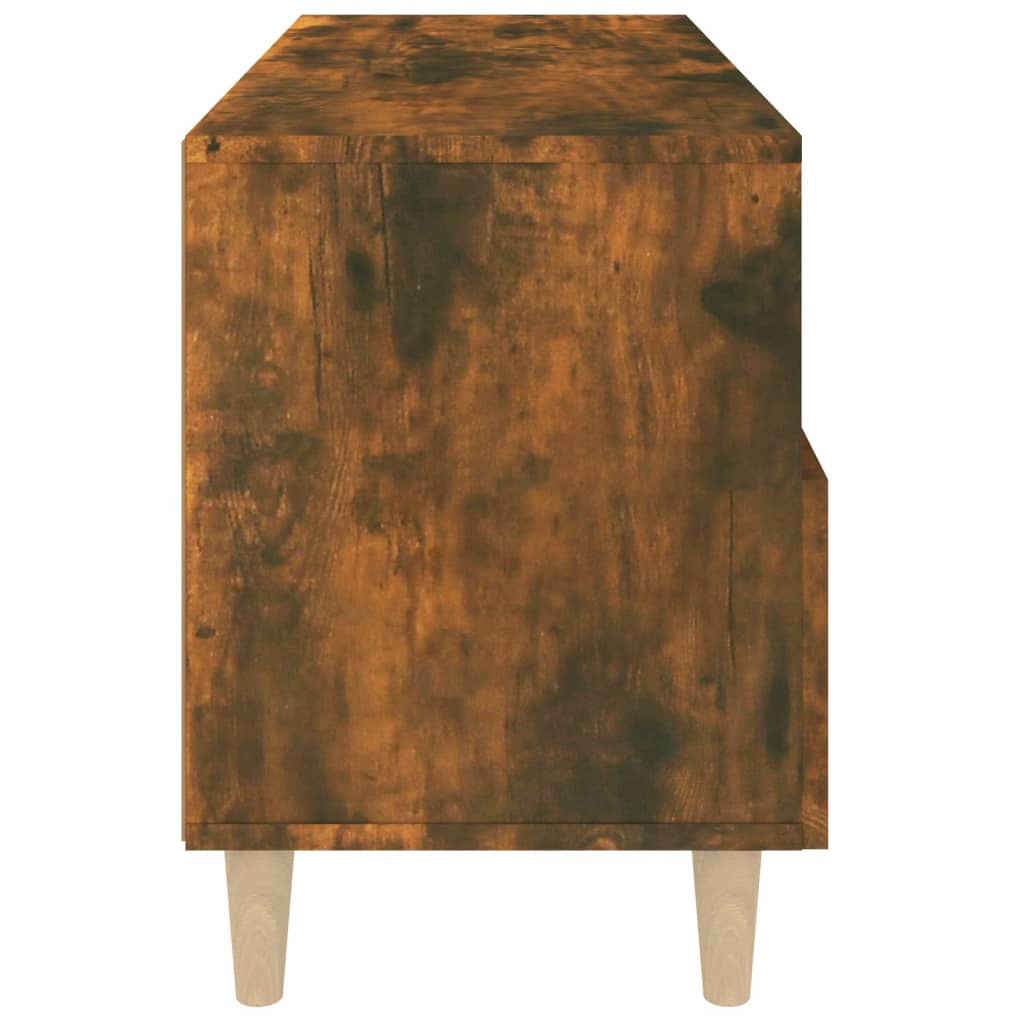 vidaXL Tv-meubel 80x36x50 cm bewerkt hout zwart