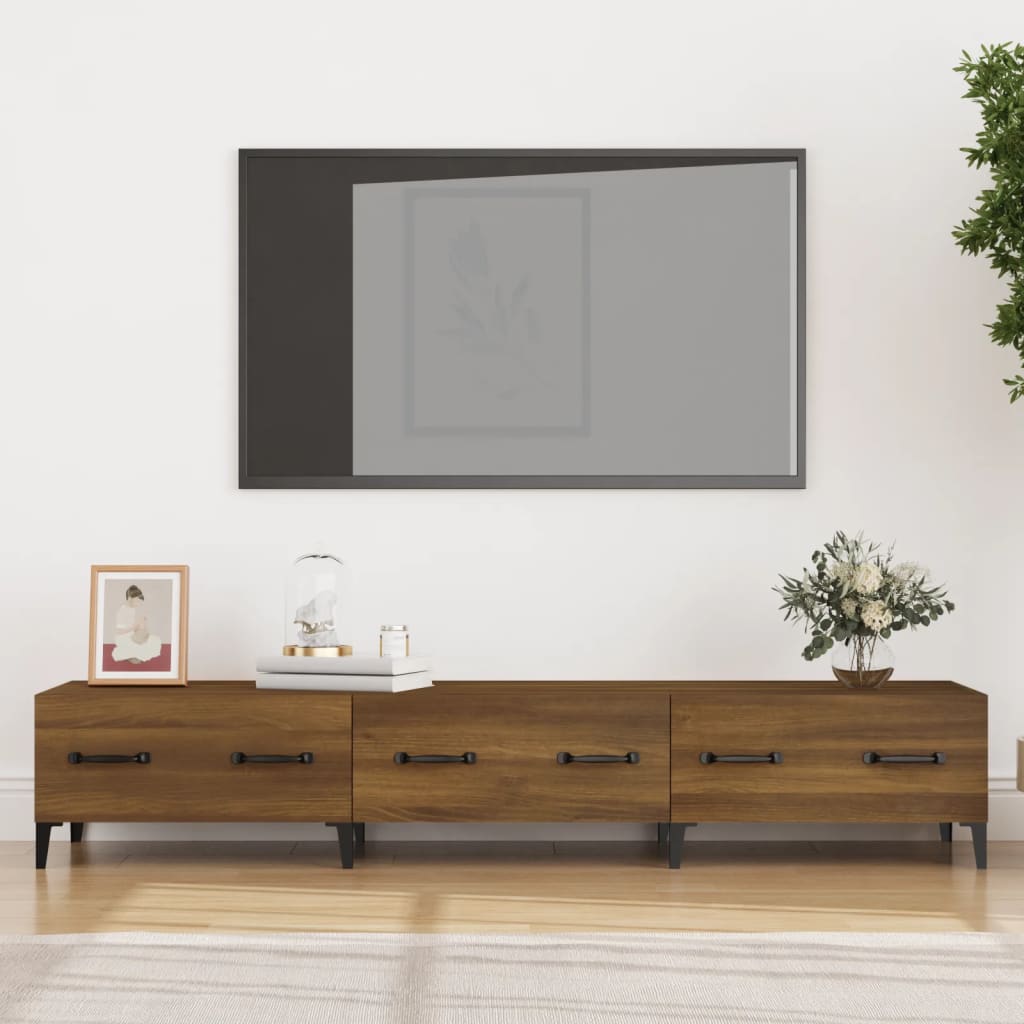 vidaXL Tv-meubel 150x34,5x30 cm bewerkt hout wit