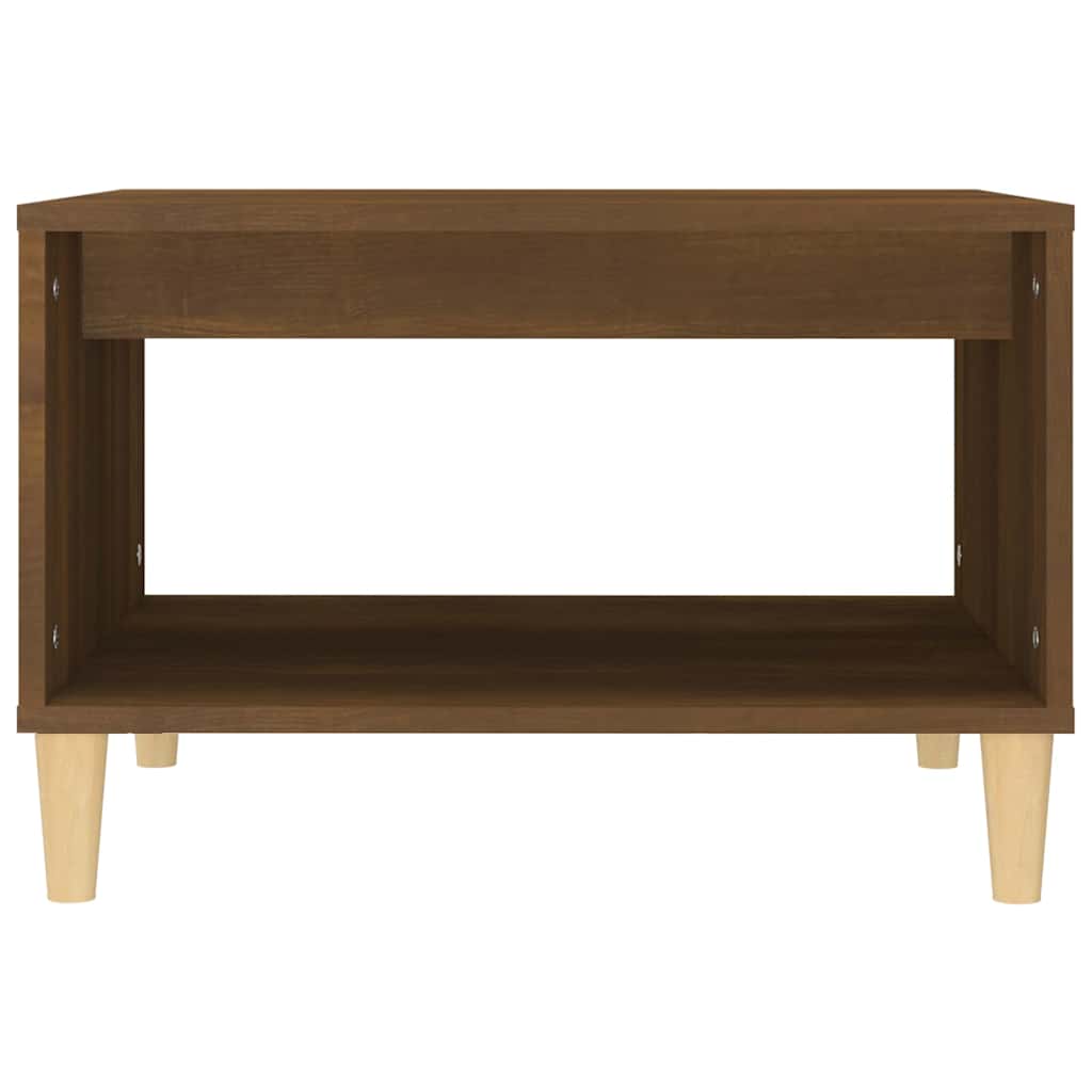 vidaXL Salontafel 60x50x40 cm bewerkt hout zwart