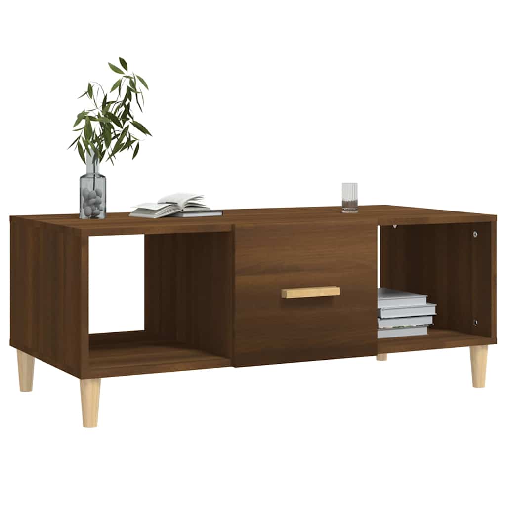 vidaXL Coffee Table 102x50x40 cm Engineered Wood White