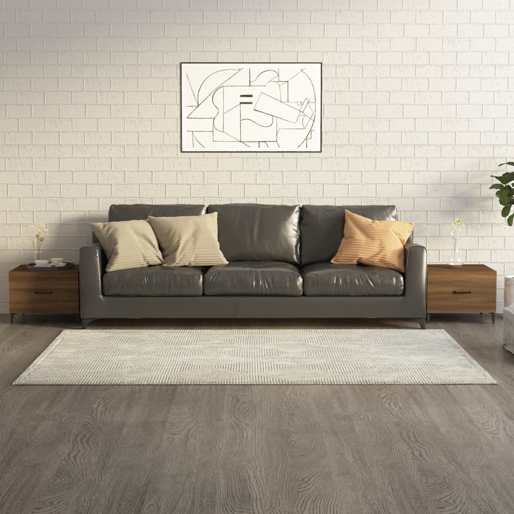 vidaXL Coffee Table with Metal Legs 50x50x40 cm White