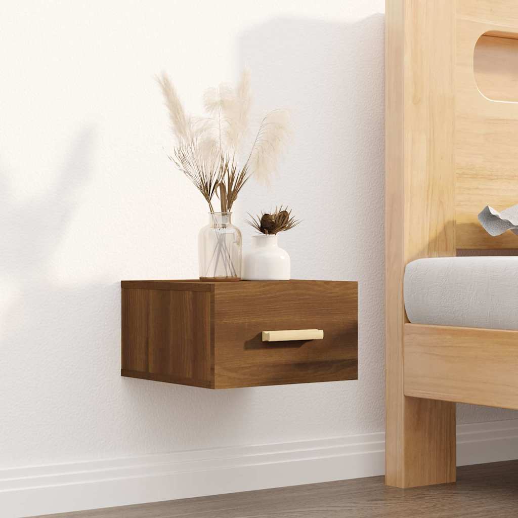 vidaXL Wall-Mounted Nightstand 35x35x20 cm White