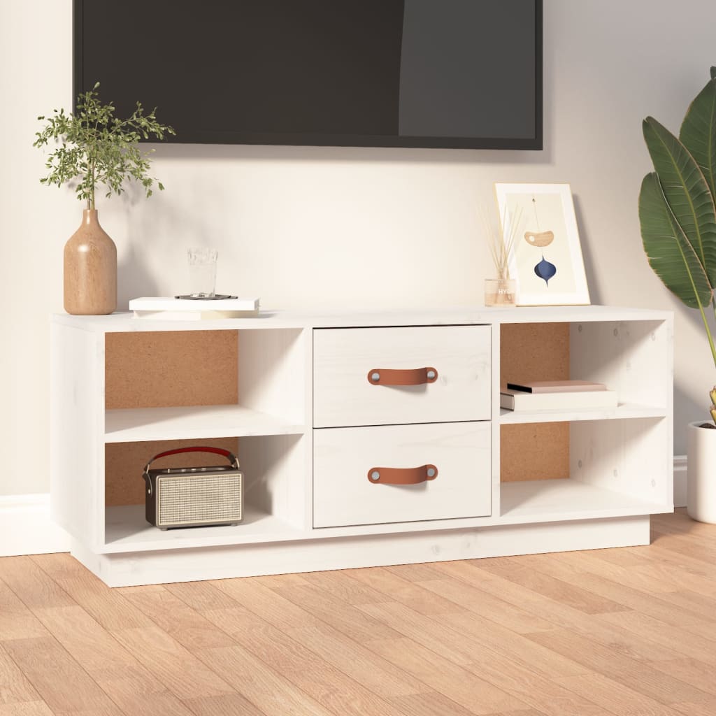 vidaXL Tv-meubel 100x34x40 cm massief grenenhout