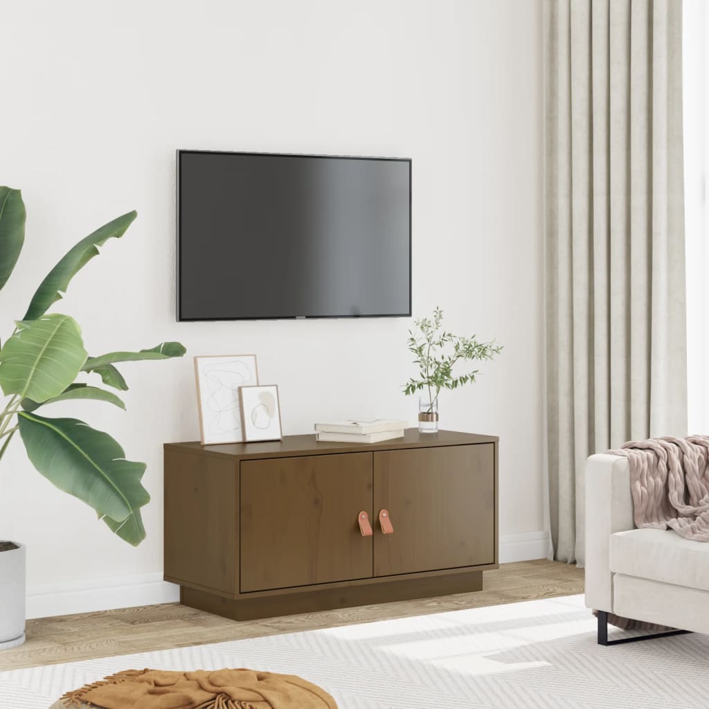 vidaXL Tv-meubel 80x34x40 cm massief grenenhout
