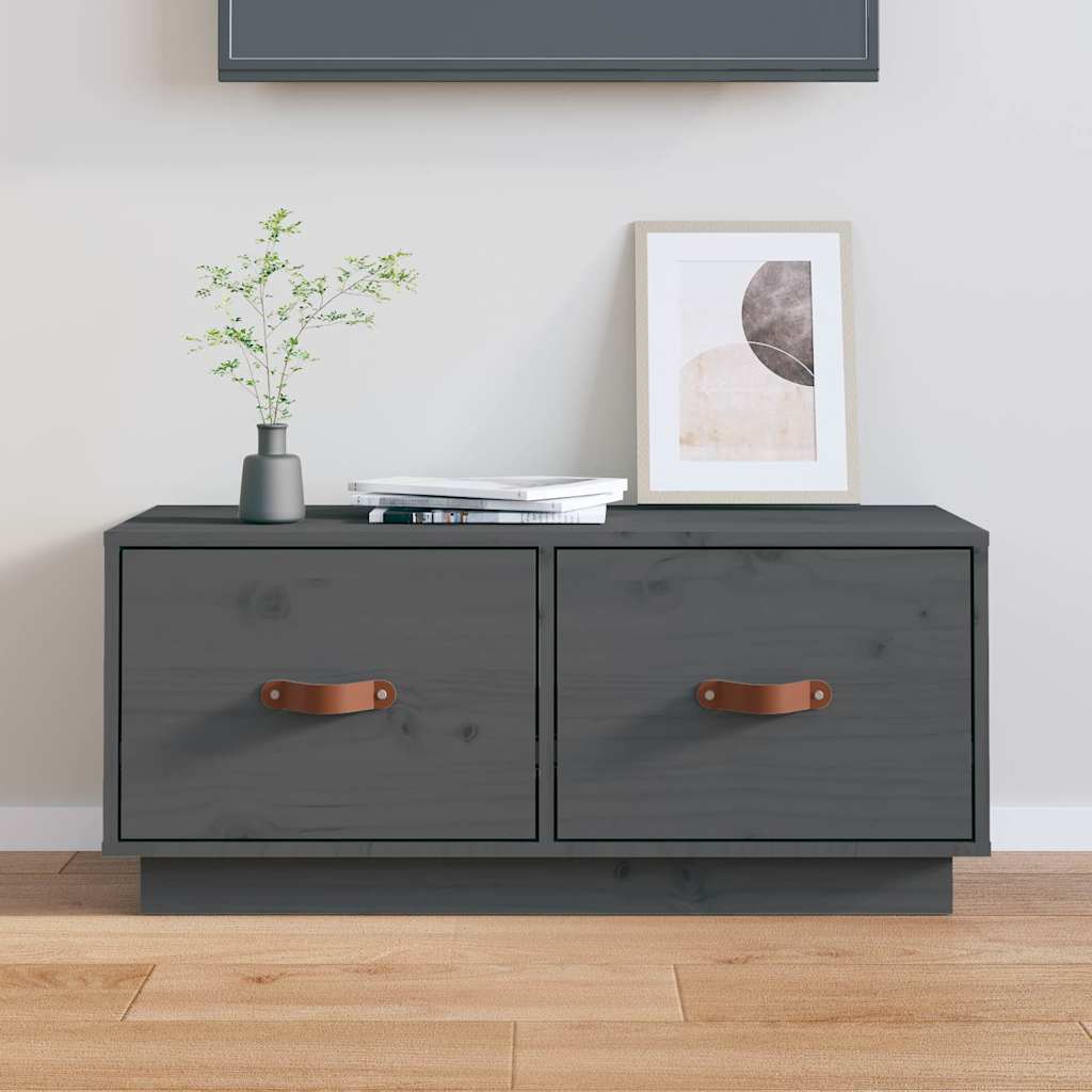vidaXL Tv-meubel 80x34x35 cm massief grenenhout