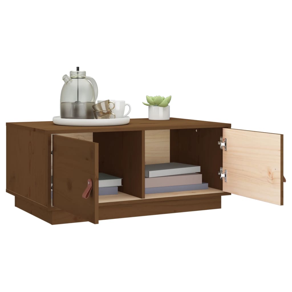 vidaXL Coffee Table 80x50x35 cm Solid Pinewood