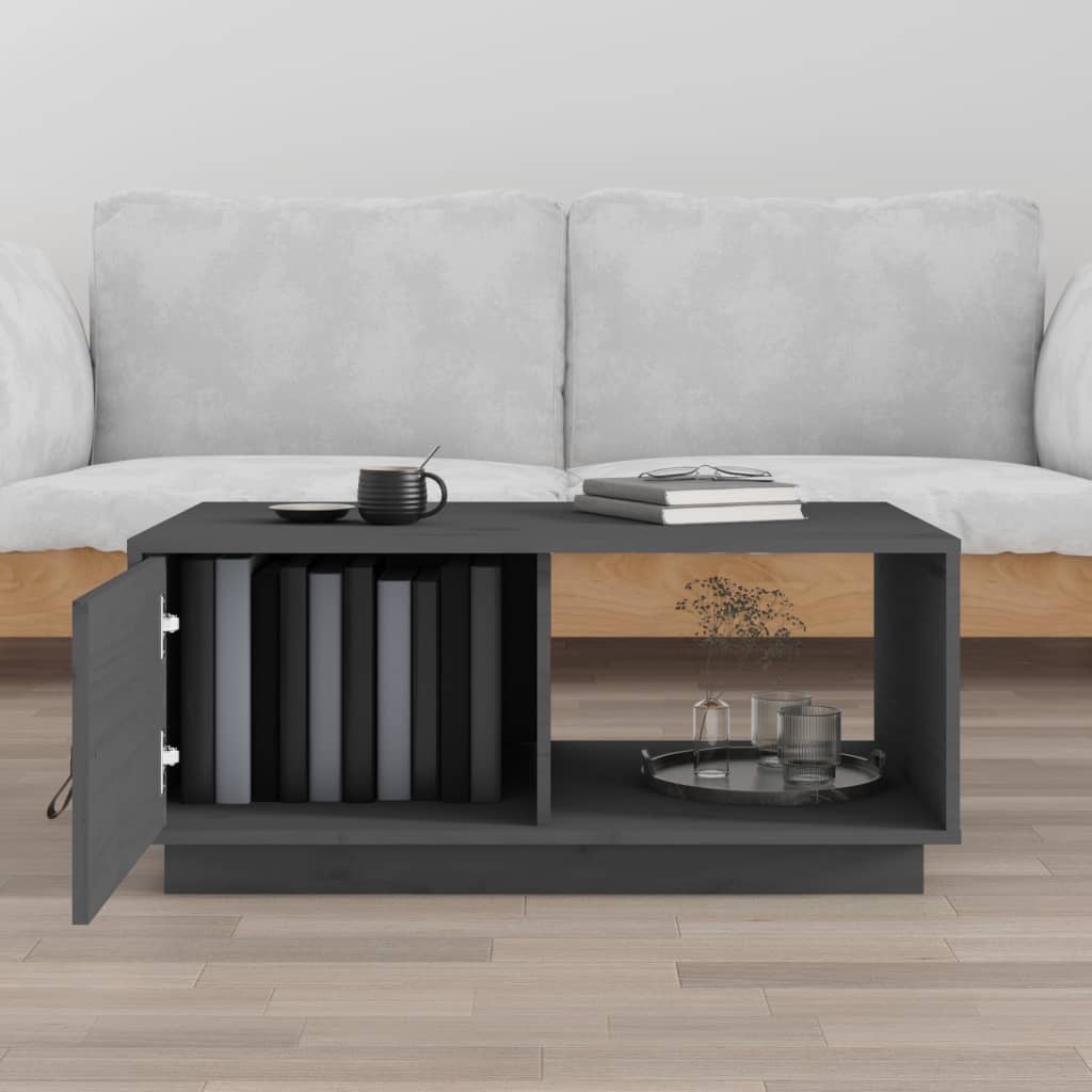 vidaXL Salontafel 80x50x35,5 cm massief grenenhout