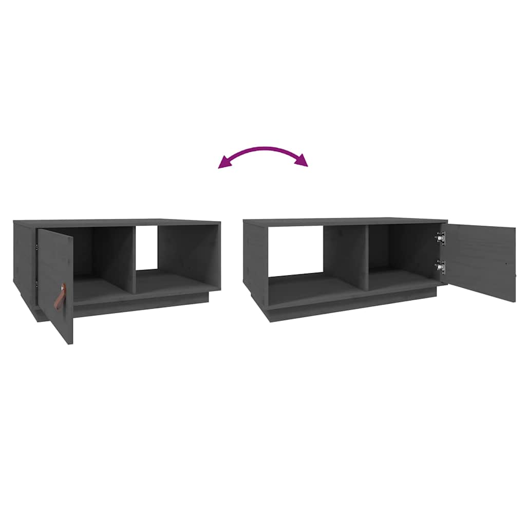 vidaXL Salontafel 80x50x35,5 cm massief grenenhout