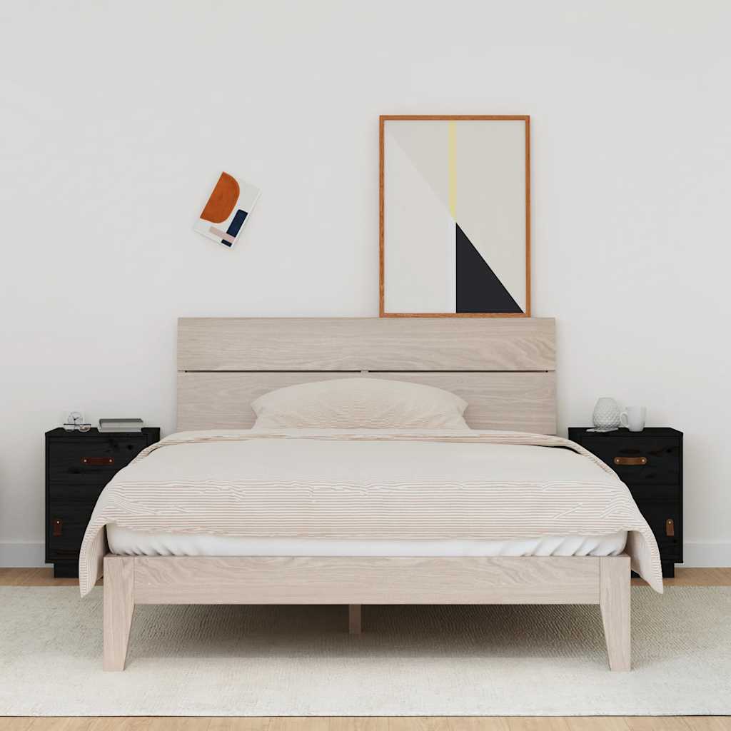 vidaXL Nightstand 40x34x55 cm solid pine wood