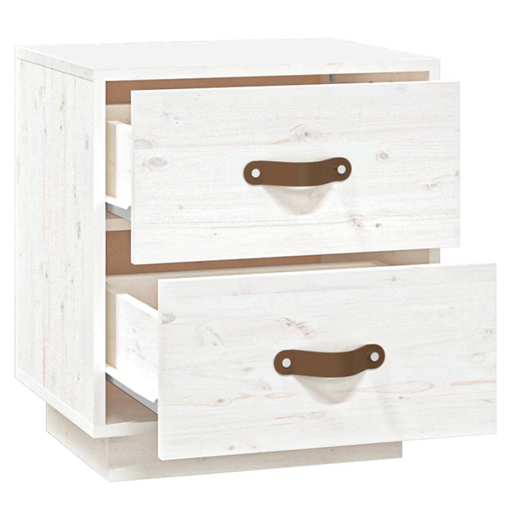 vidaXL Nachtkastjes 2 st 40x34x45 cm massief grenenhout