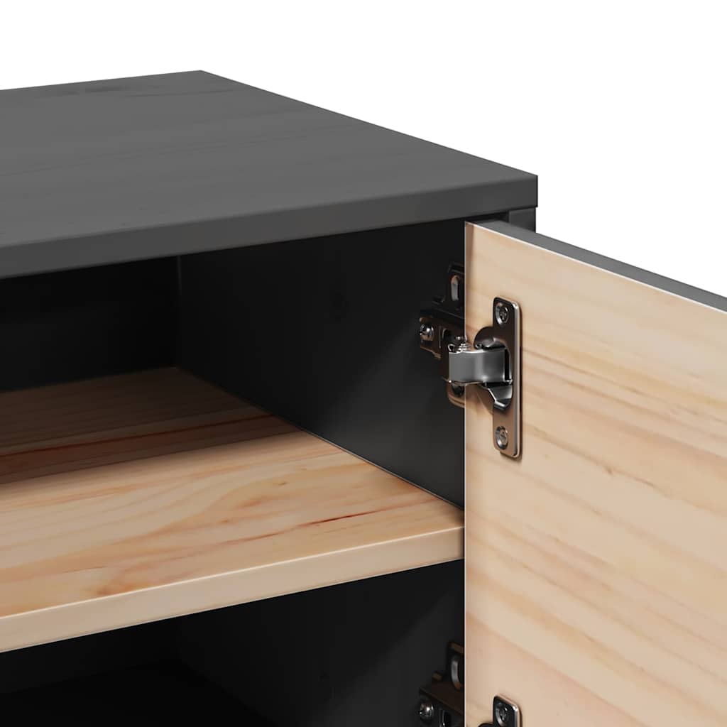 vidaXL Wall cabinet 31.5x30x30 cm solid pine wood