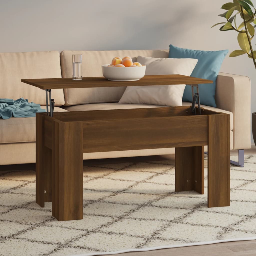 vidaXL Salontafel 101x49x52 cm bewerkt hout wit
