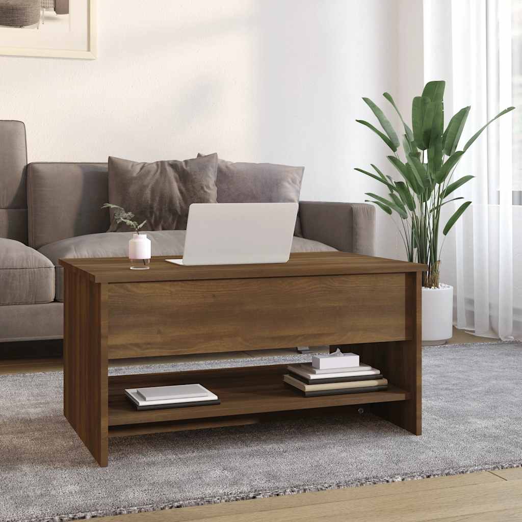 vidaXL Salontafel 102x50x52,5 cm bewerkt hout wit