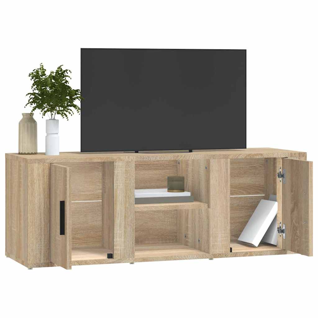 vidaXL Tv-meubel 100x31,5x35 cm bewerkt hout wit