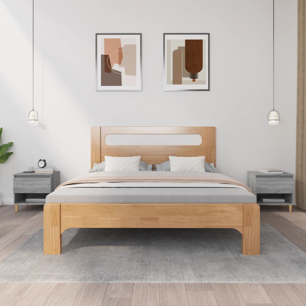 vidaXL Nachtkastje 50x46x50 cm bewerkt hout wit