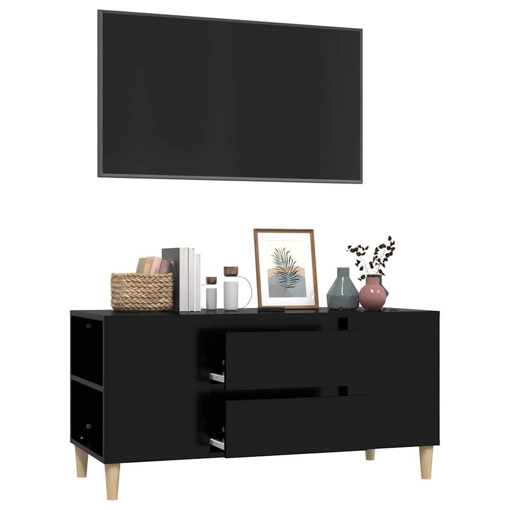 vidaXL Tv-meubel 102x44,5x50 cm bewerkt hout wit