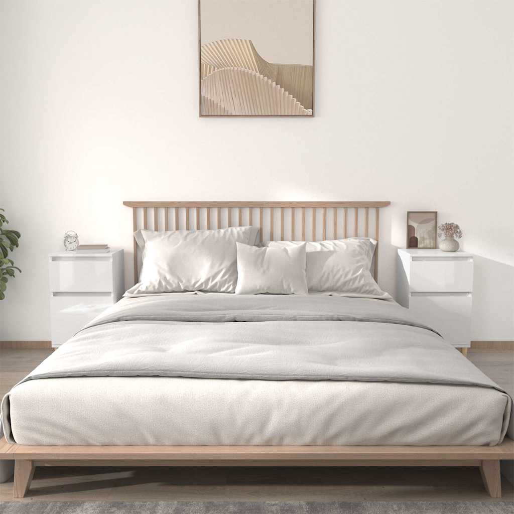 vidaXL Nightstand 40x35x70 cm white