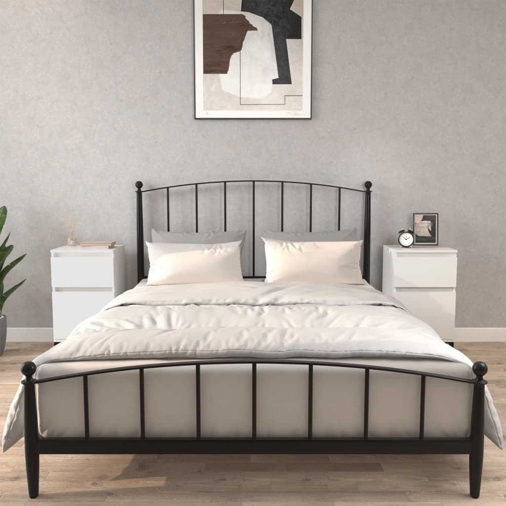 vidaXL Nachtkastje 40x35x70 cm wit