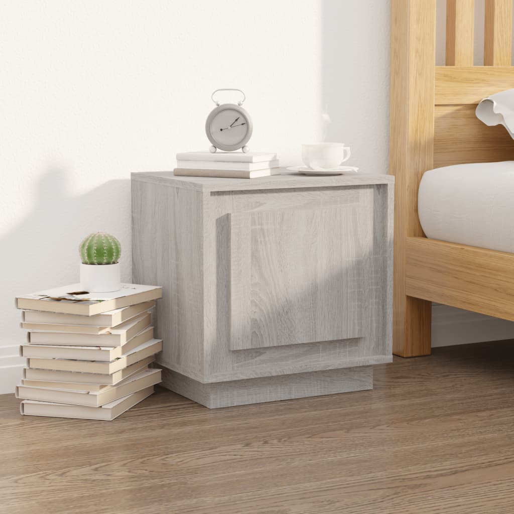vidaXL Nachtkastje 44x35x45 cm bewerkt hout wit