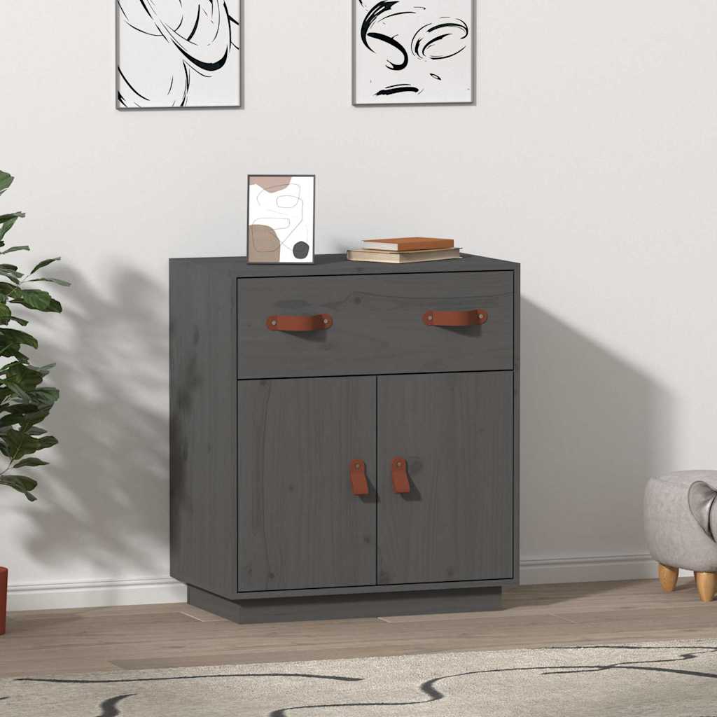 vidaXL Dressoir 65,5x40x75 cm massief grenenhout