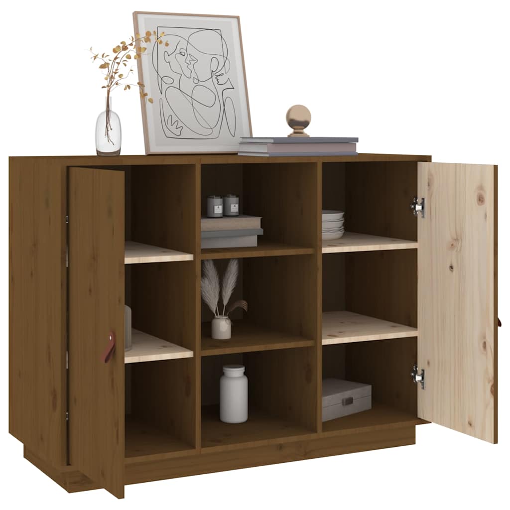 vidaXL Dressoir 100x40x75 cm massief grenenhout