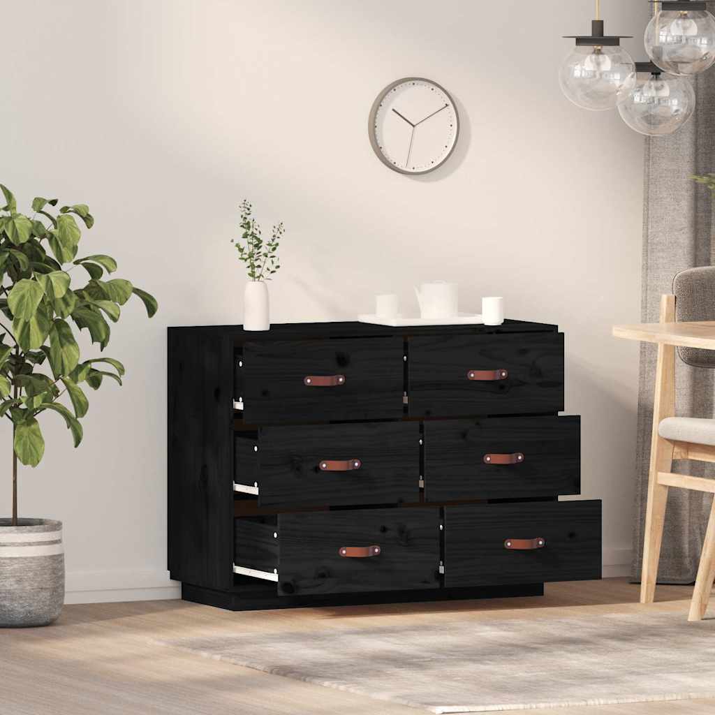 vidaXL Dressoir 100x40x75 cm massief grenenhout
